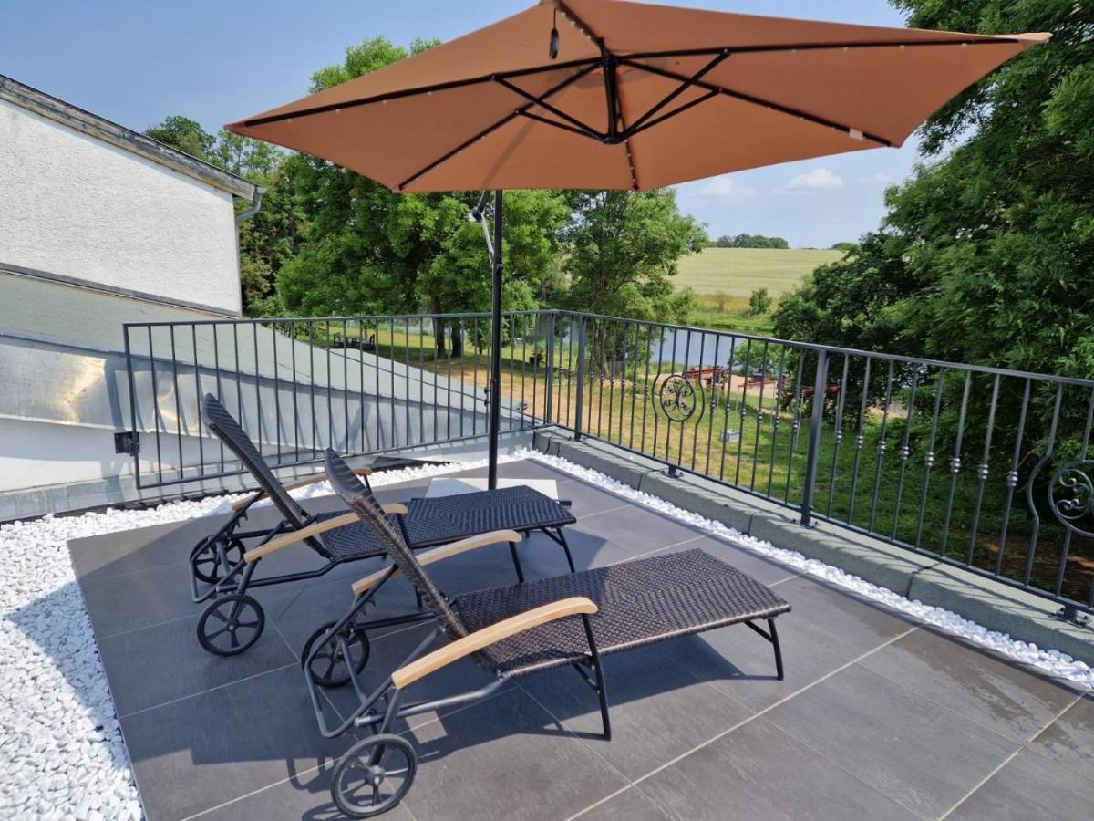 Ferienwohnung Mit Kamin Und Traumhafter Dachterrasse Mit Weitblick In Die Natur Neu Gaarz 外观 照片