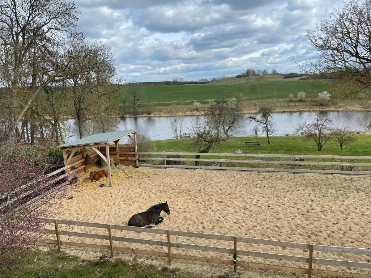 Ferienwohnung Mit Kamin Und Traumhafter Dachterrasse Mit Weitblick In Die Natur Neu Gaarz 外观 照片